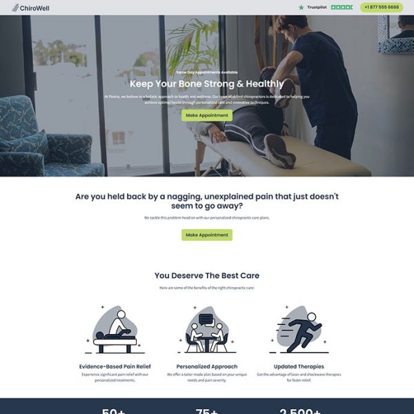 ChiroWell - Chiropractic Landing Page