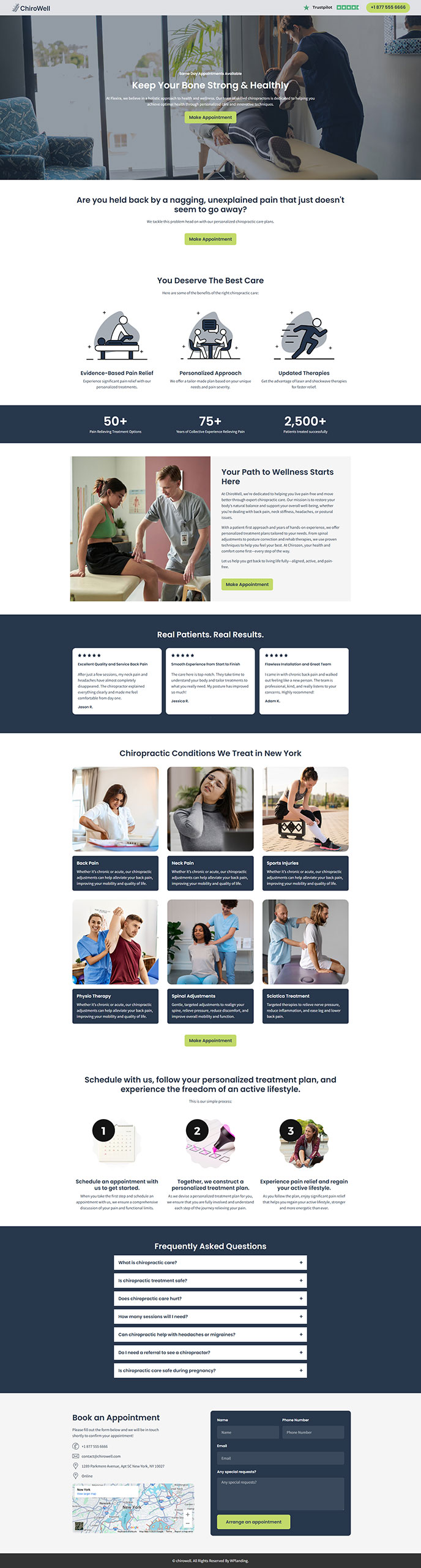 ChiroWell - Chiropractic Landing Page