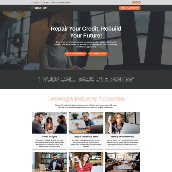 CredPilot - Credit Repair Landing Page