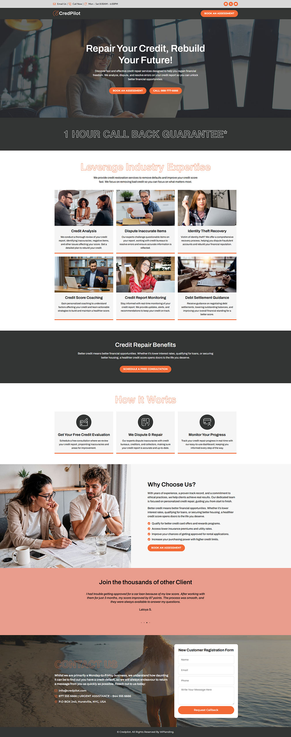 CredPilot - Credit Repair Landing Page