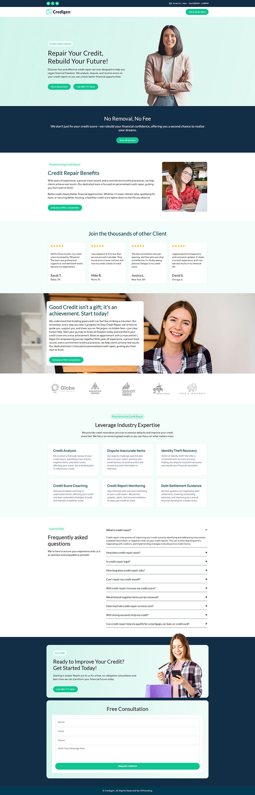 Credigen - Credit Repair Landing Page