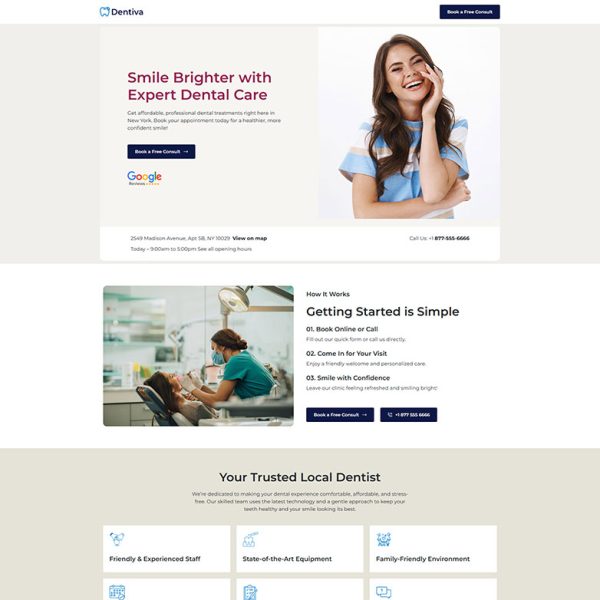 Dentiva - Dental Clinic Landing Page