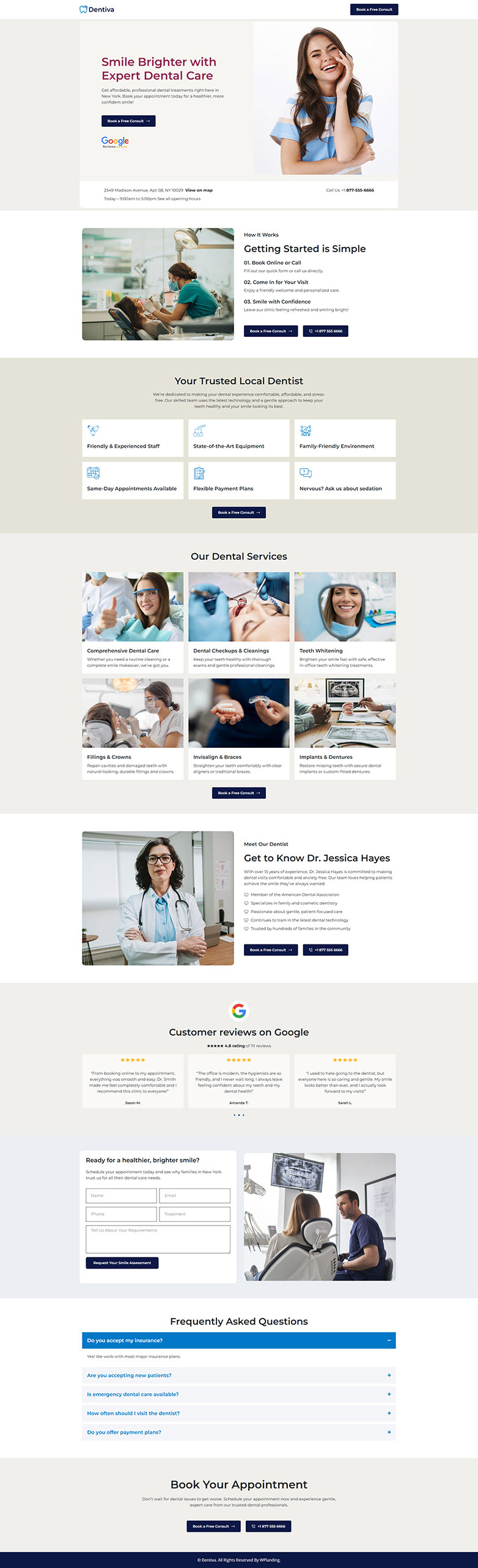 Dentiva - Dental Clinic Landing Page