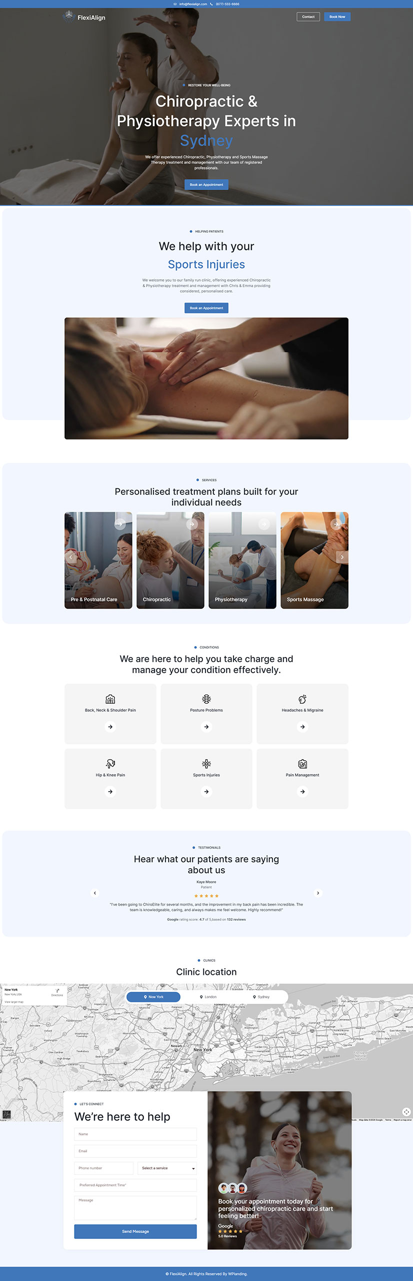 FlexiAlign - Chiropractic Landing Page