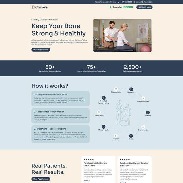 Flexira - Chiropractic Landing Page