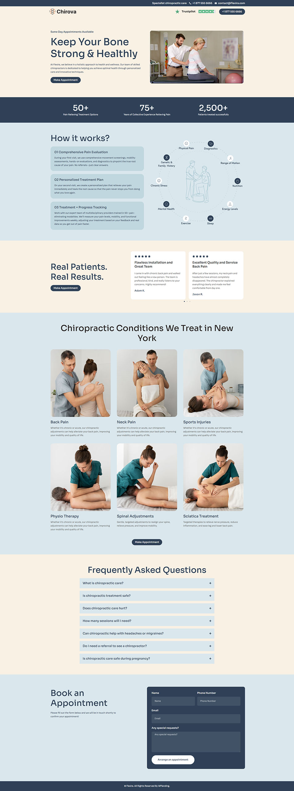 Flexira - Chiropractic Landing Page