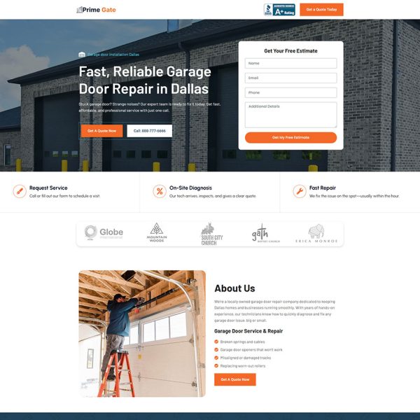 Garageology - Garage Door Repair Landing Page