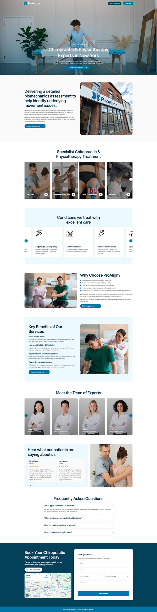 ProAlign - Chiropractic Landing Page
