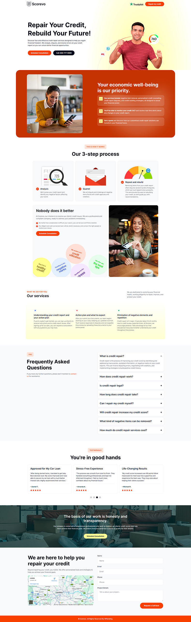 Scorevo - Credit Repair Landing Page