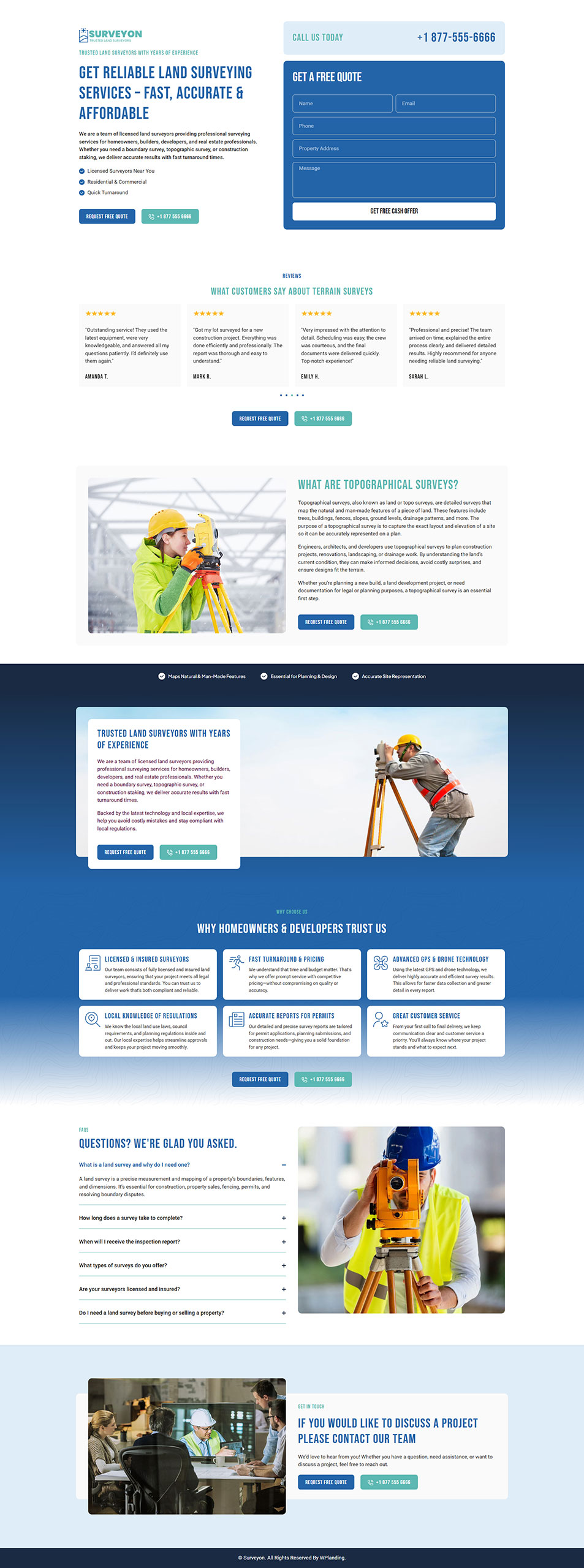 Surveyon - Land Surveyor Landing Page