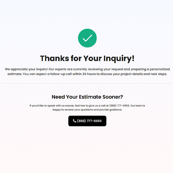 Thank You Page